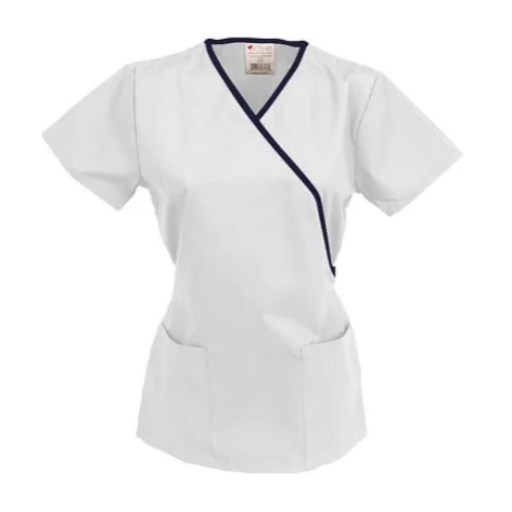 AllHeart Scrub Top Womens Size Small White